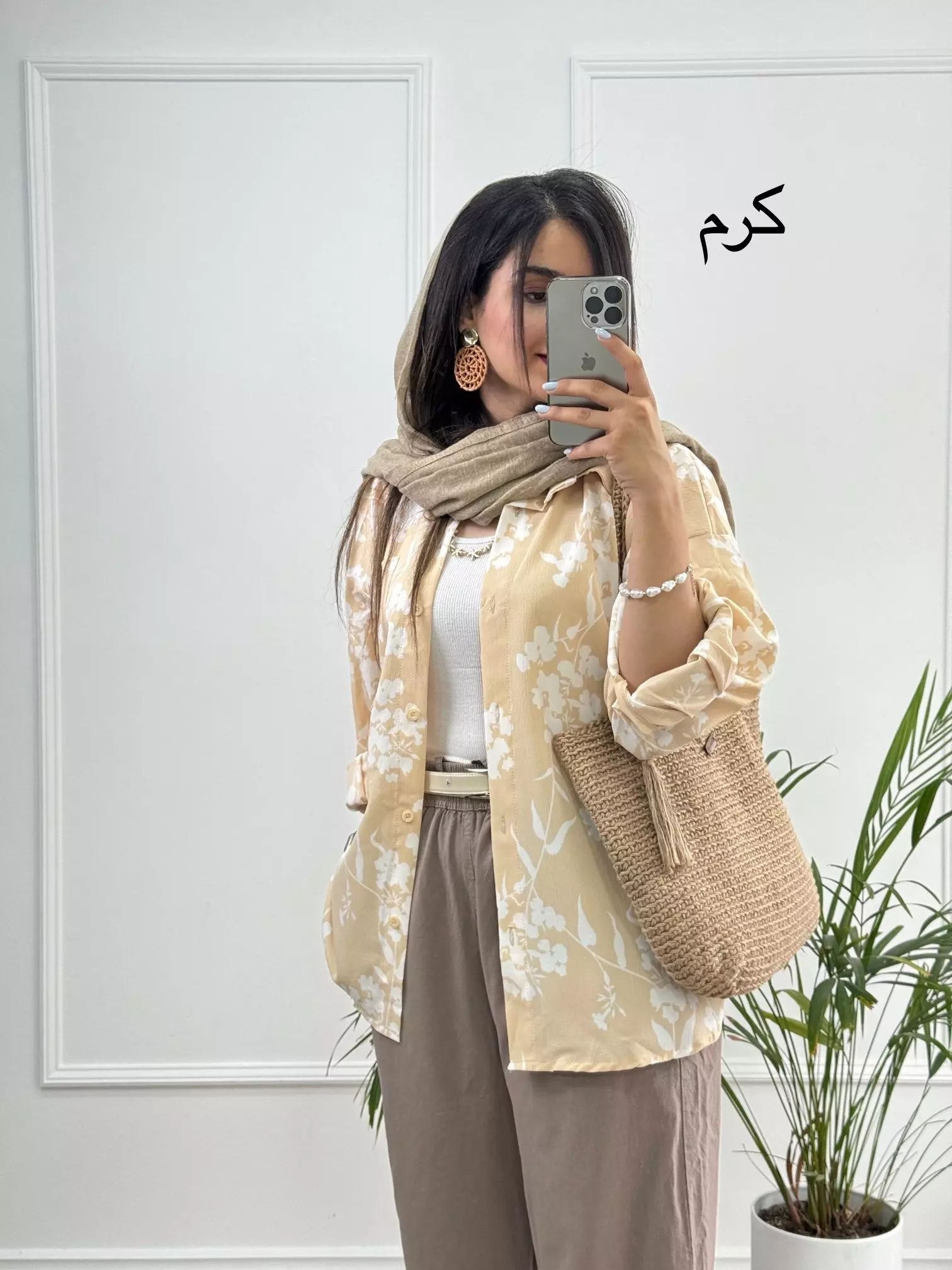 مانتو شومیزی گُلی